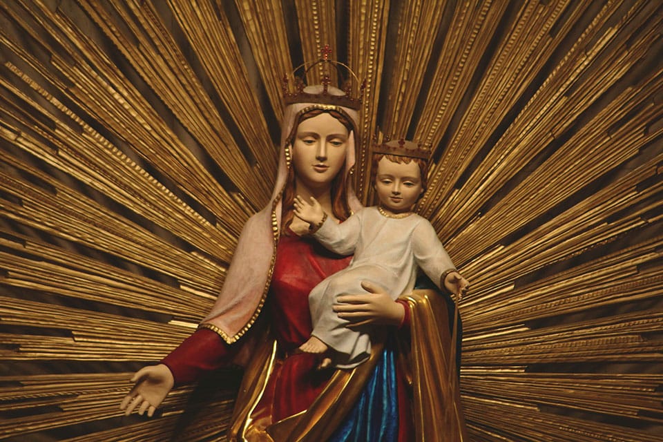 Virgin Mary as Keystone of the Catholic Church